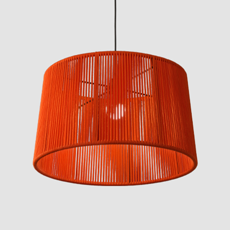Drum by Ole - Handmade braided cord lampshade in unique ethnic shape
